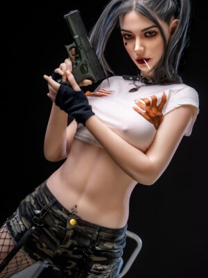 DSC03547 173cm(5ft8) C-cup Hybrid Love Doll Harley Quinn, Silicone Head M7 In Stock